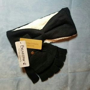 Bearpaw headband and pop top glove duo